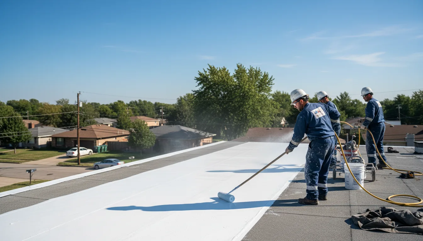 Commercial roof coating in Glenham, NY near me